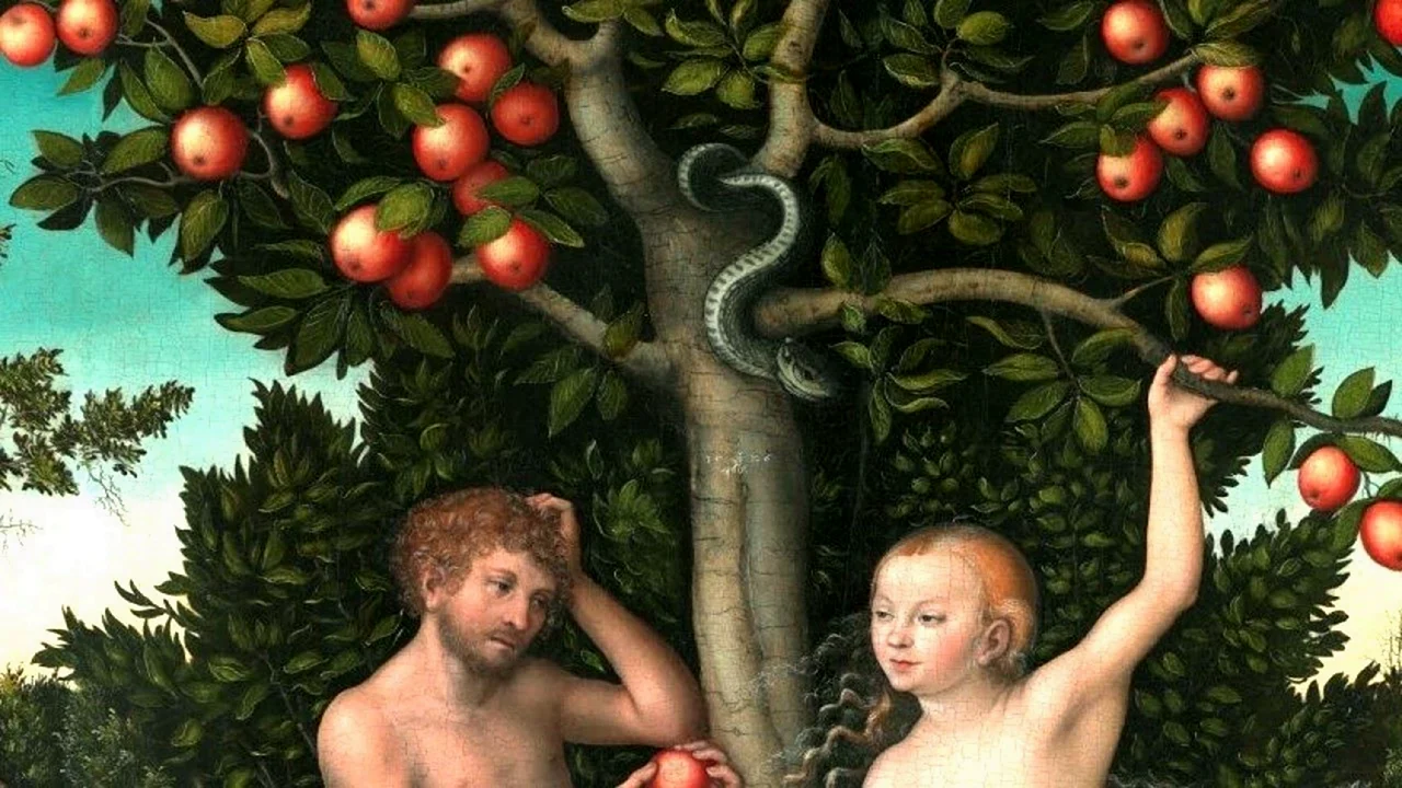 Адам ева яблоко змей