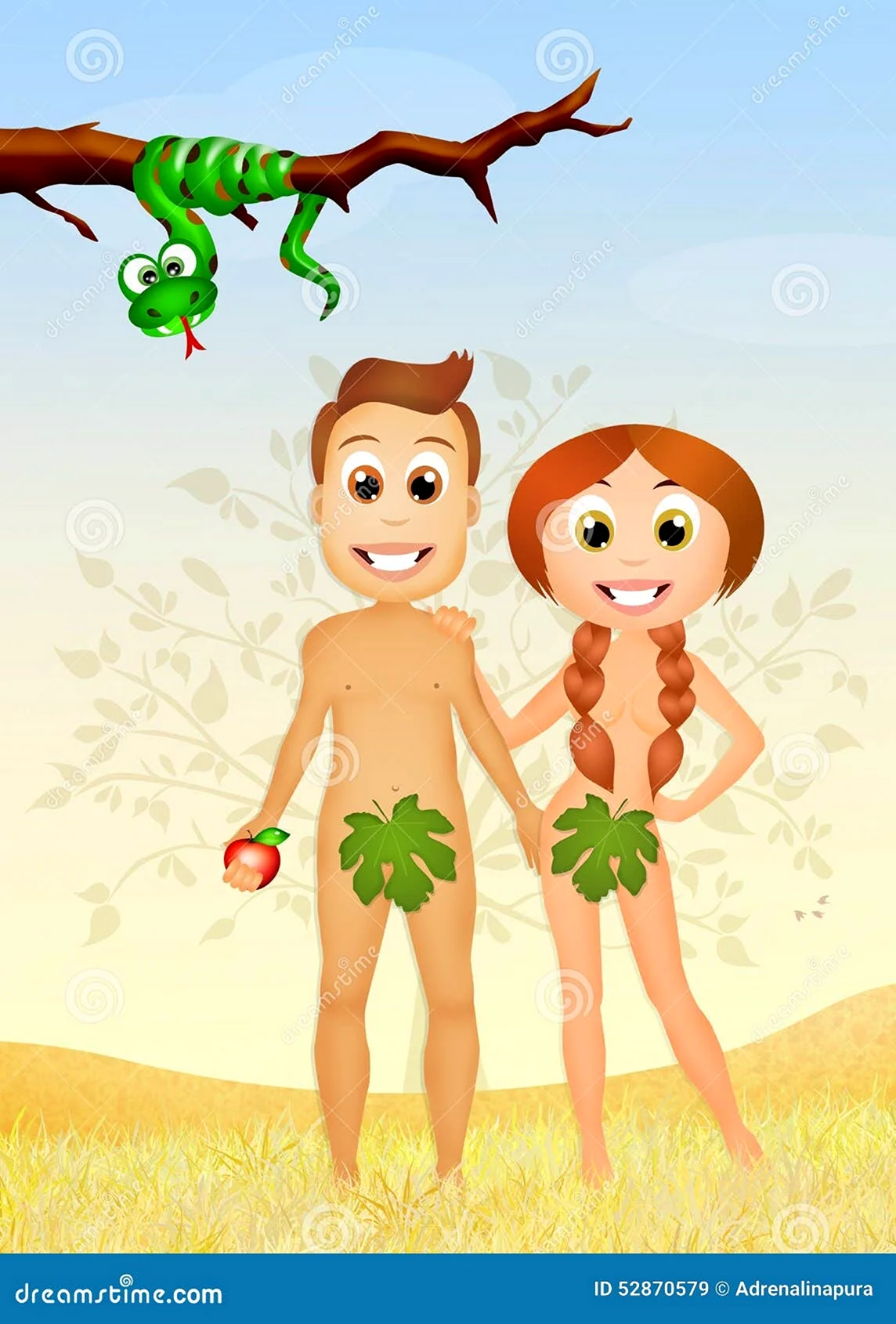 Коллекция библейских изображений Адама и Евы (30)