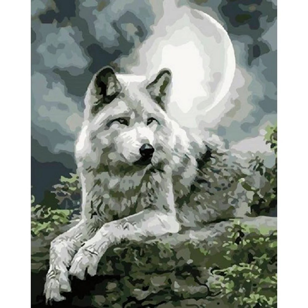 Алмазная мозаика 5d волк