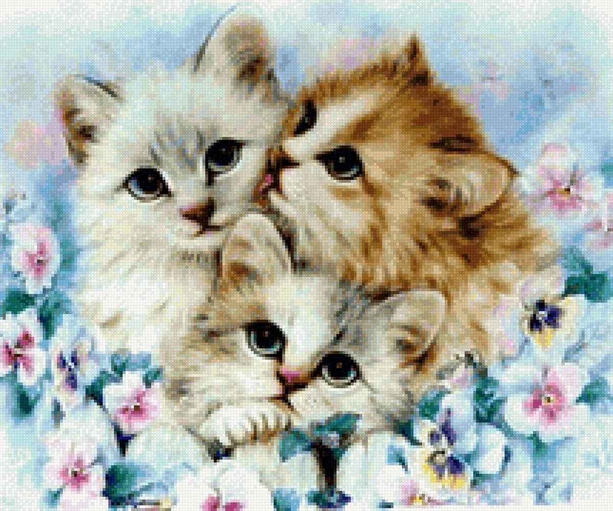 Алмазная мозаика Paintboy котята