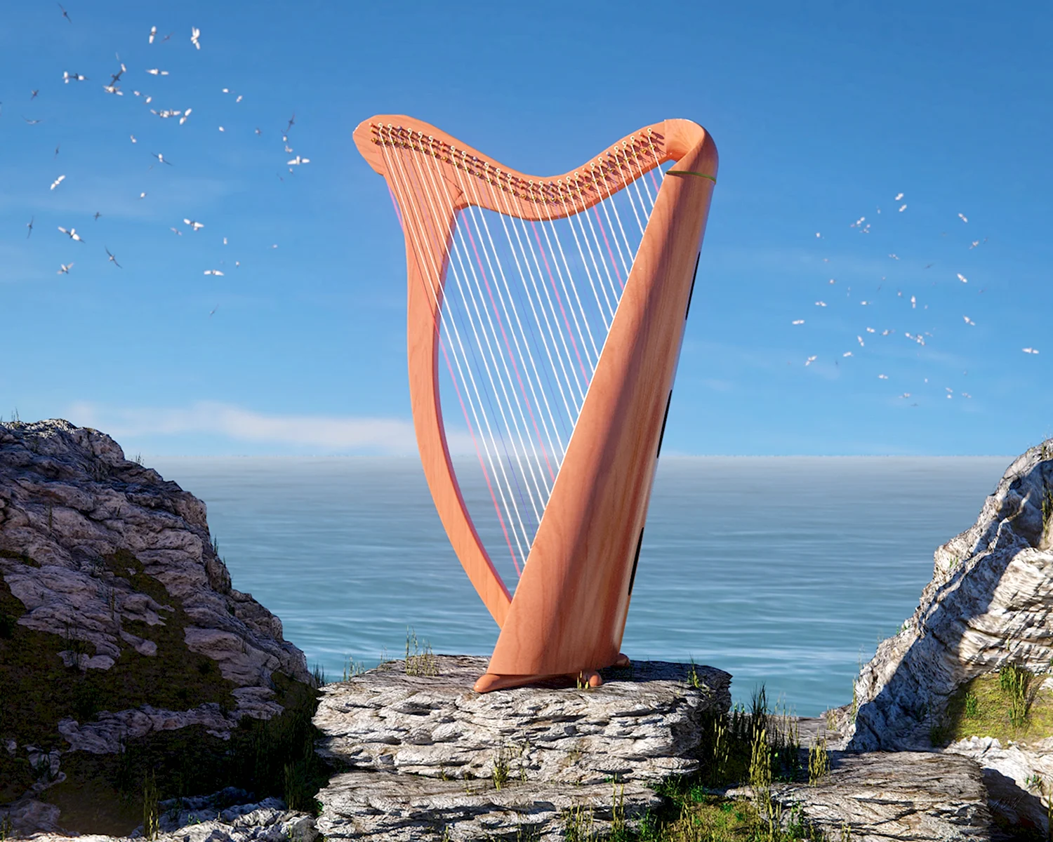 Арфа земли Earth Harp музыкальный инструмент