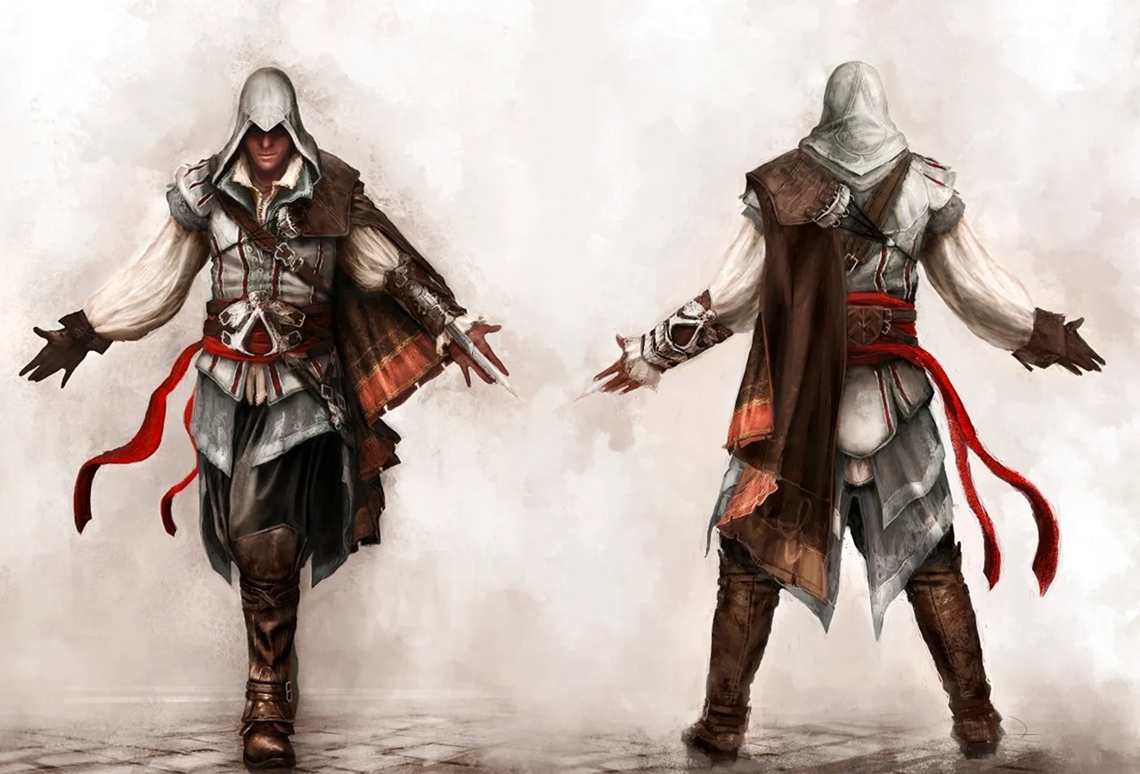 Assassins Creed 2 концепт арт Эцио