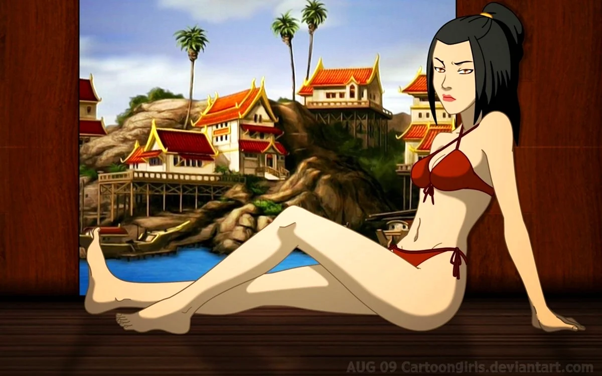 Аватар Легенда об Аанге азула в купальнике