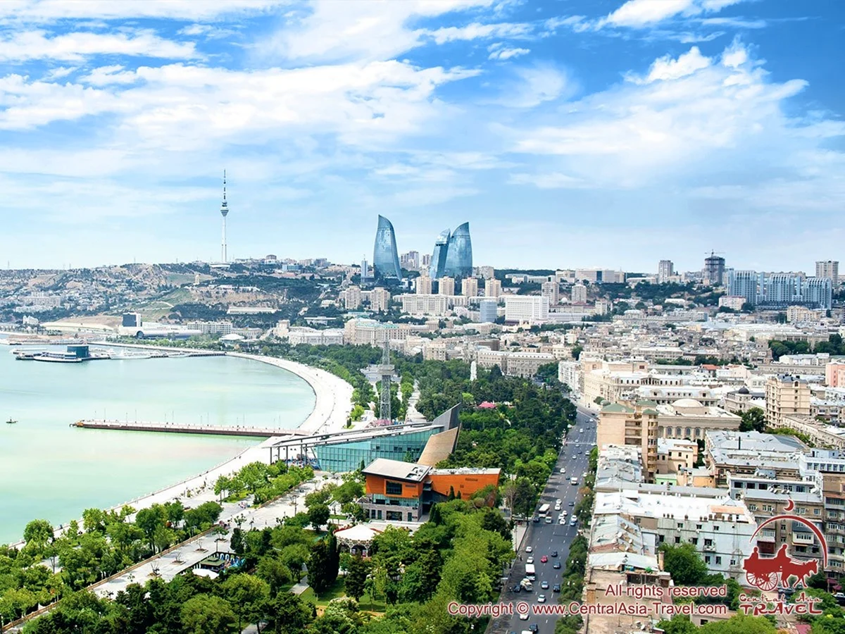 Баку панорама бульвара