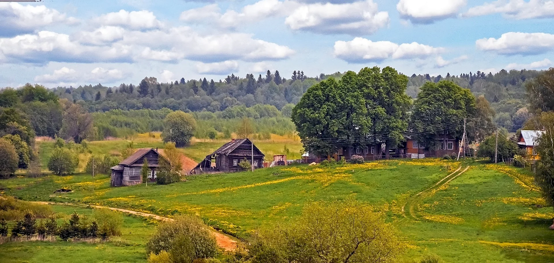 Фон домик в деревне (95 фото)