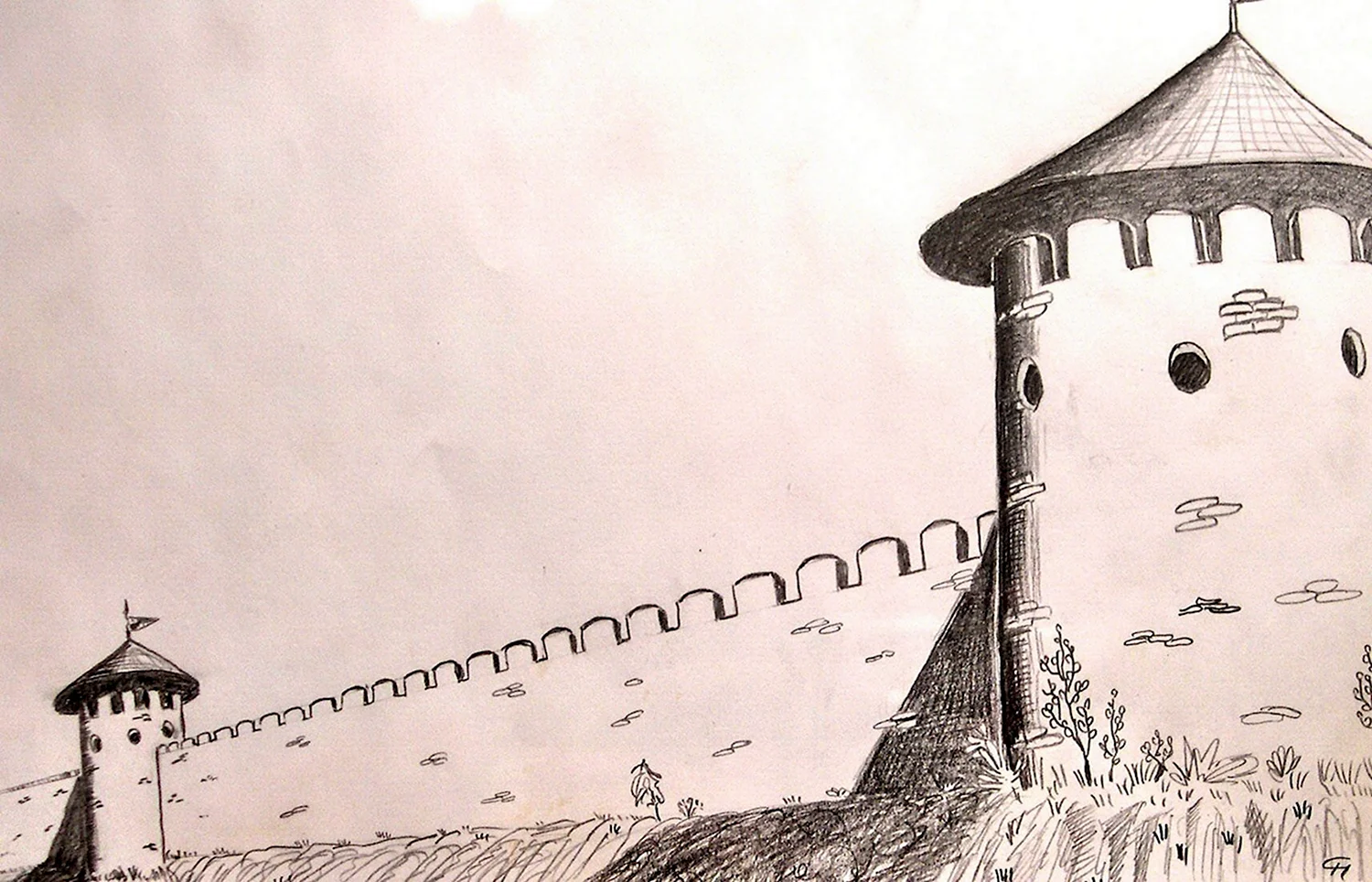 Бендерская крепость рисуночек