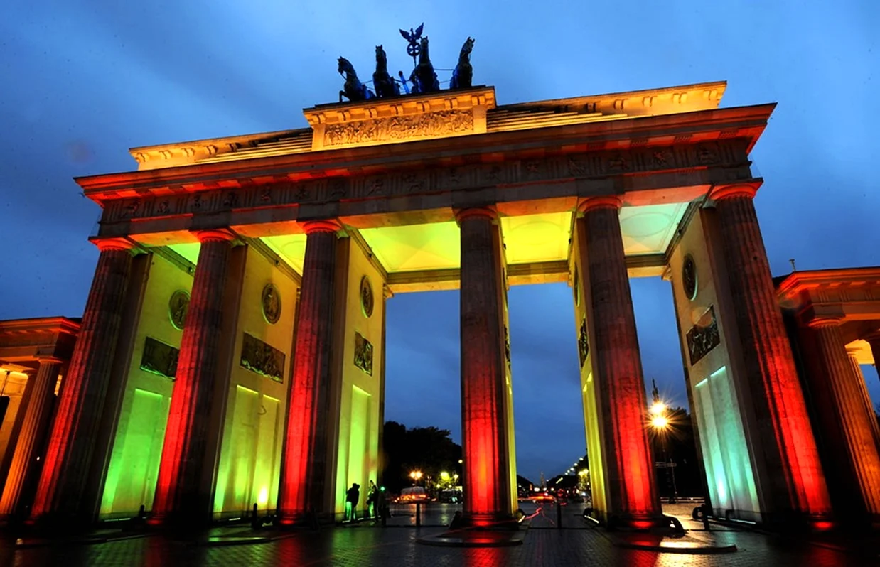 Берлин город Бранденбургские ворота