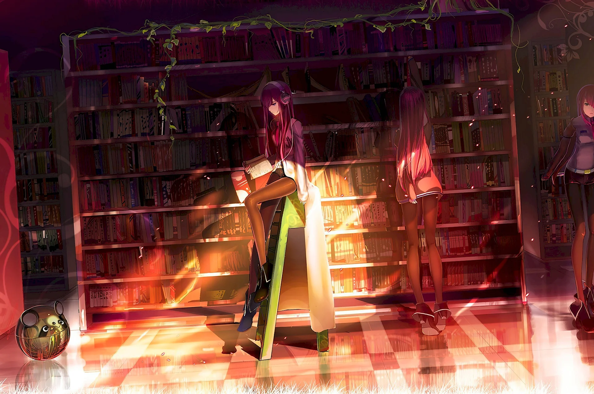 Библиотекарь аниме арт