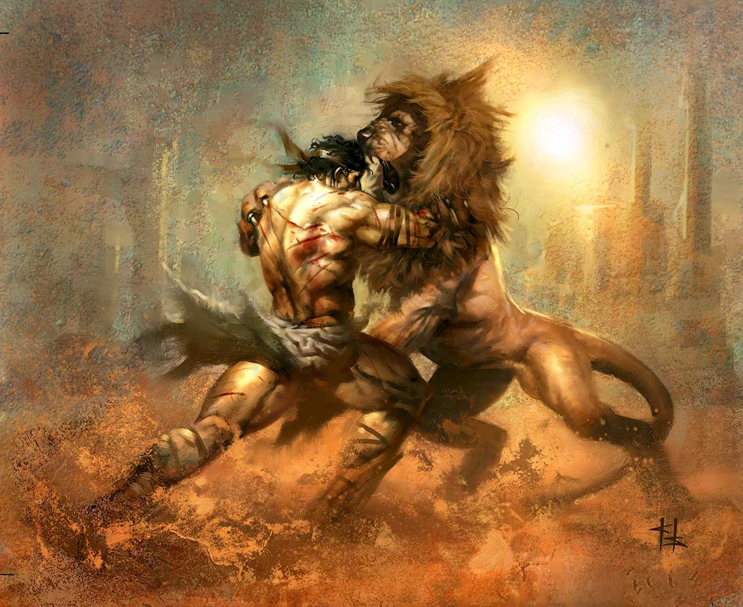 Битва Геракла с Немейским львом