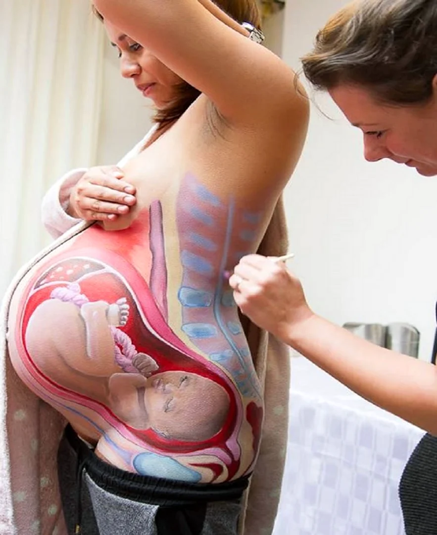 Бодиарт для беременных