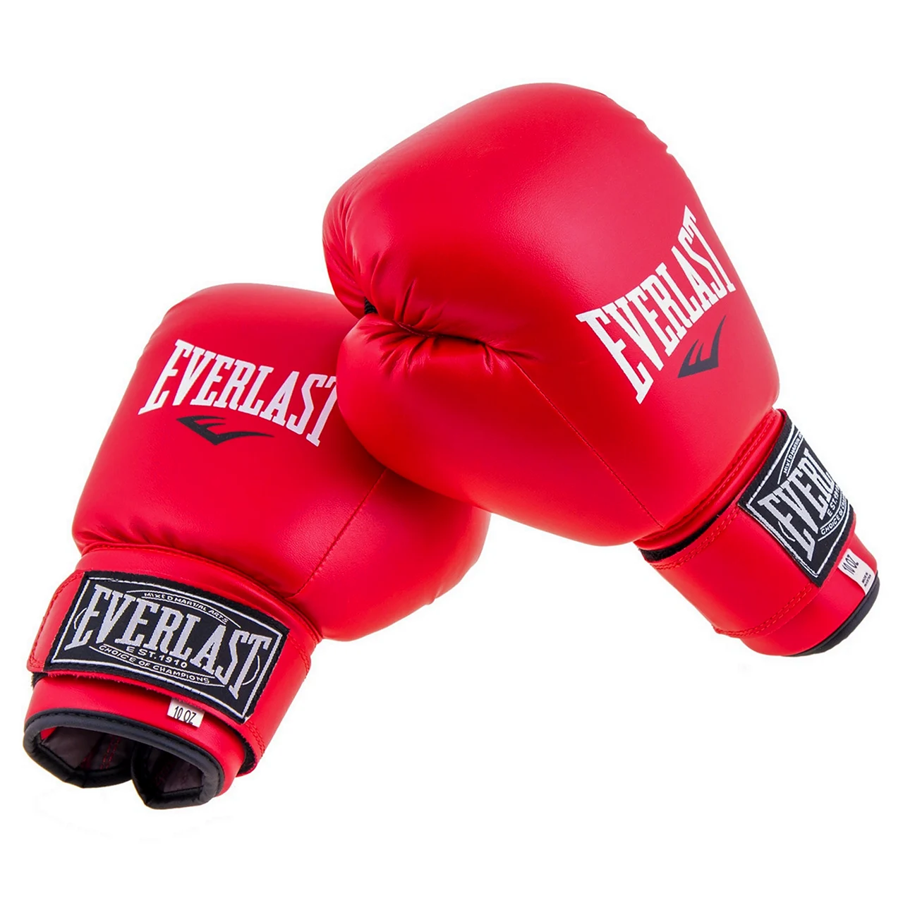Боксёрские перчатки Everlast 12 бело сиги красные