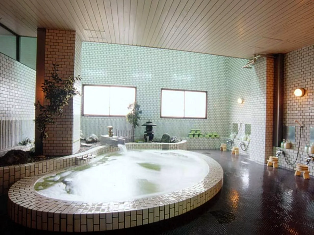Большая ванна в японском стиле