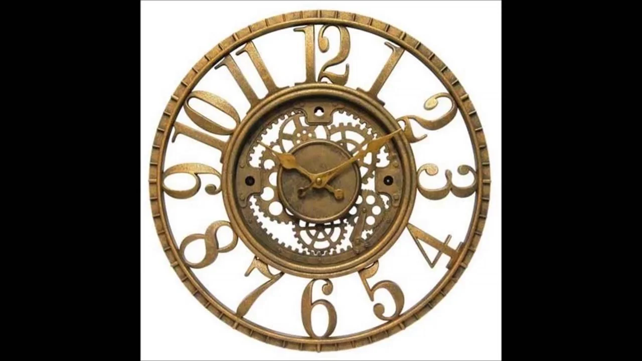 Часы Banjo Clock Gear Wall Antique