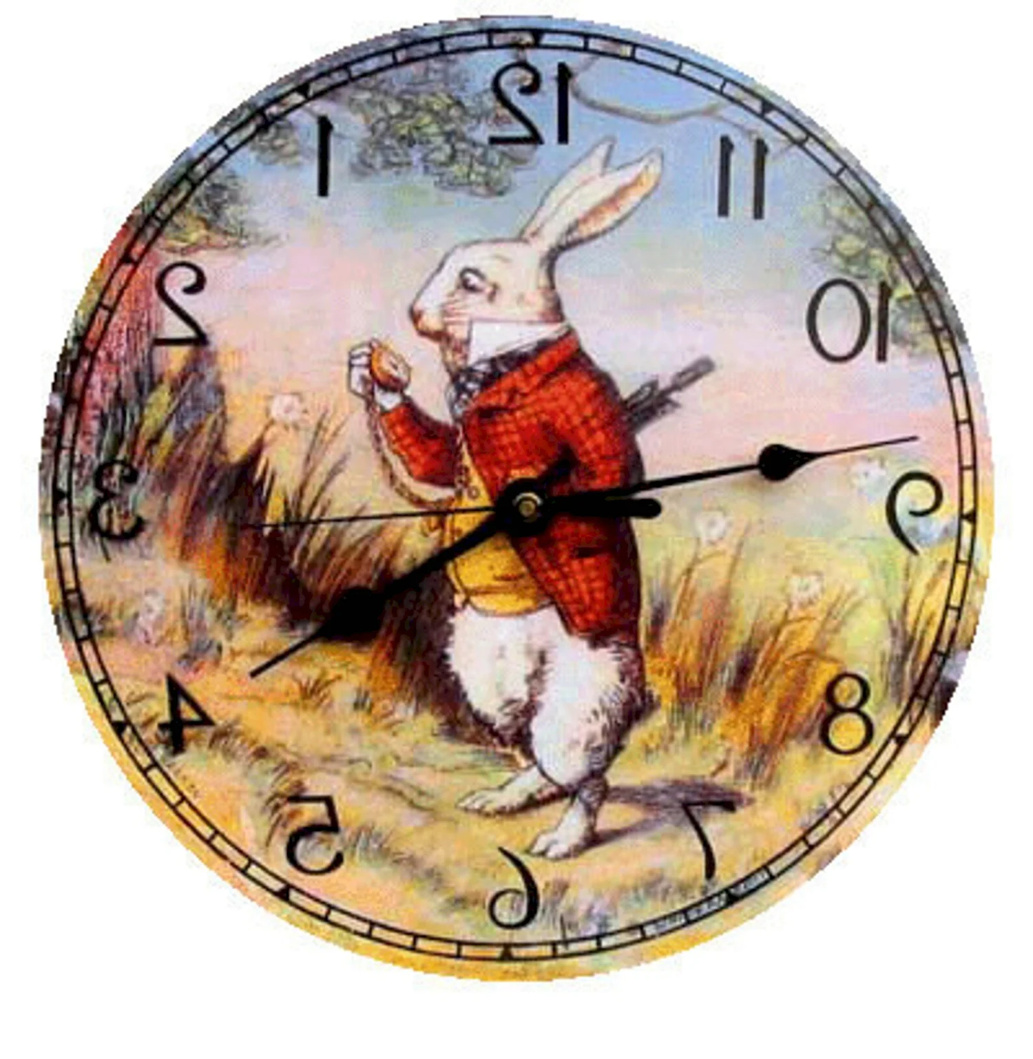 Часы циферблат Алиса в стране чудес