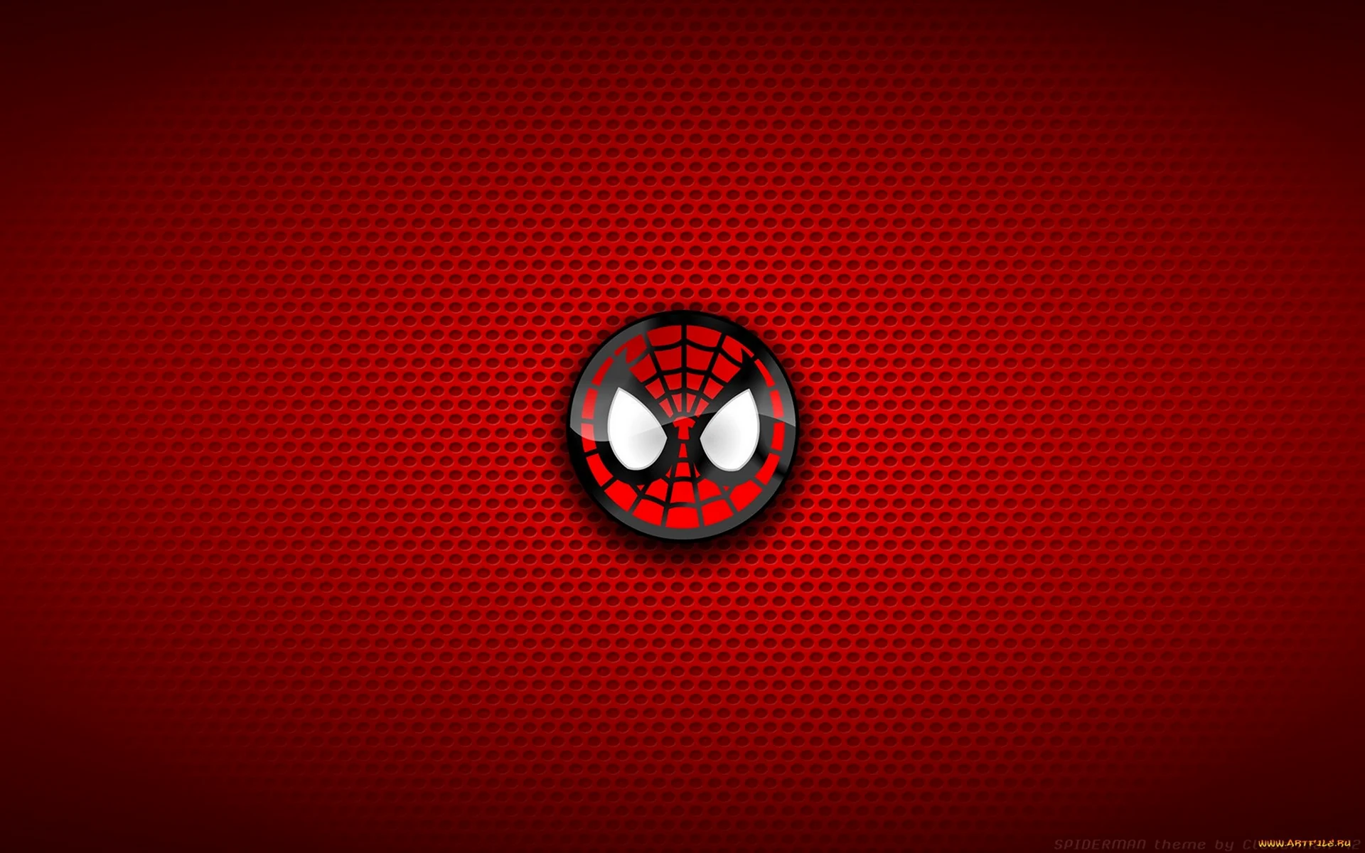 Человек паук на Красном фоне