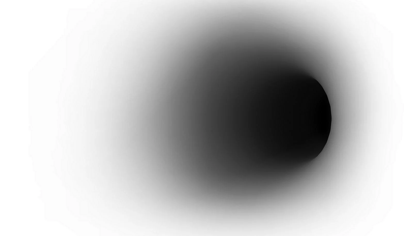 Черная дыра на белом фоне