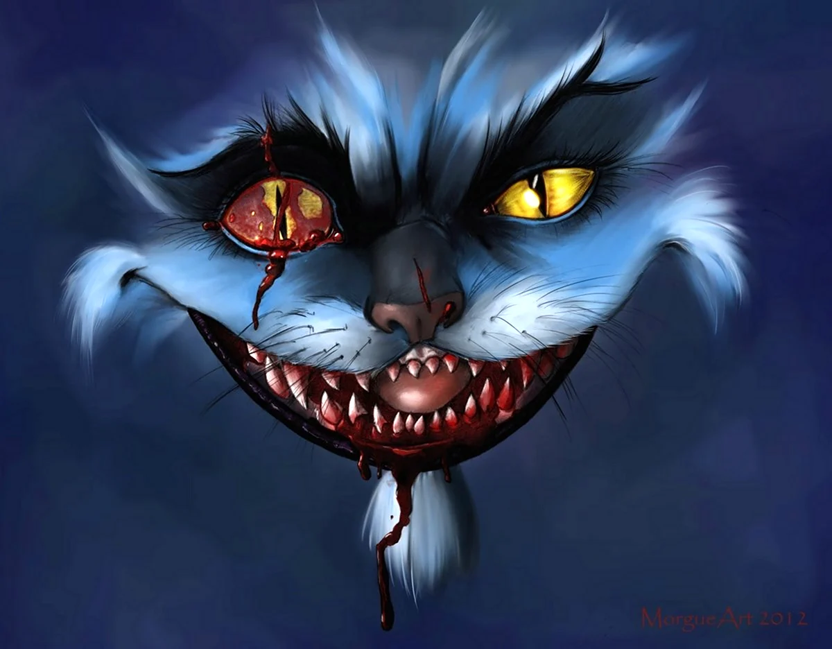 Чеширский кот улыбка страшная