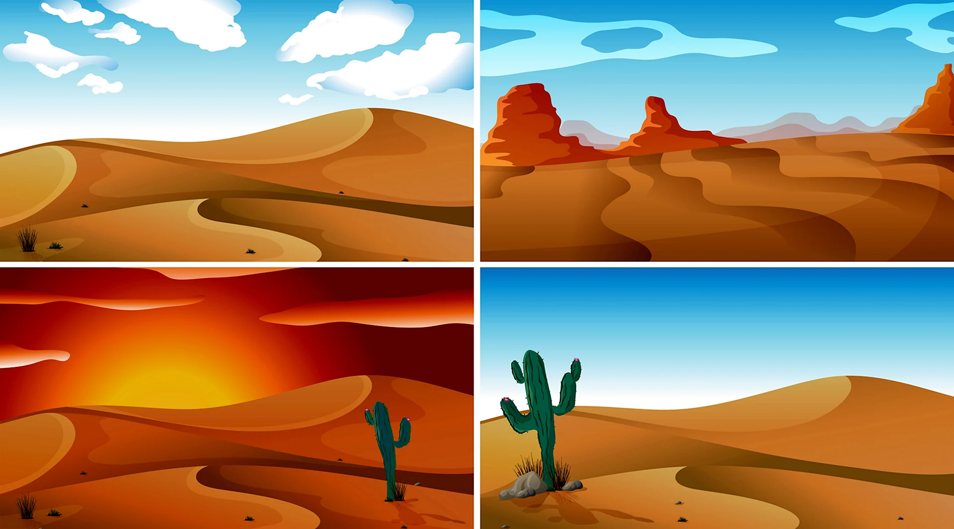 Четыре сцены пустыни