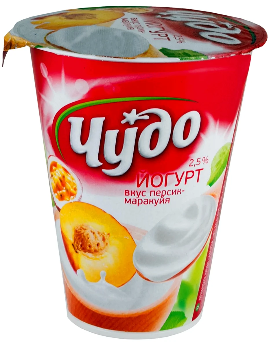Чудо йогурт персик- маракуйя 290