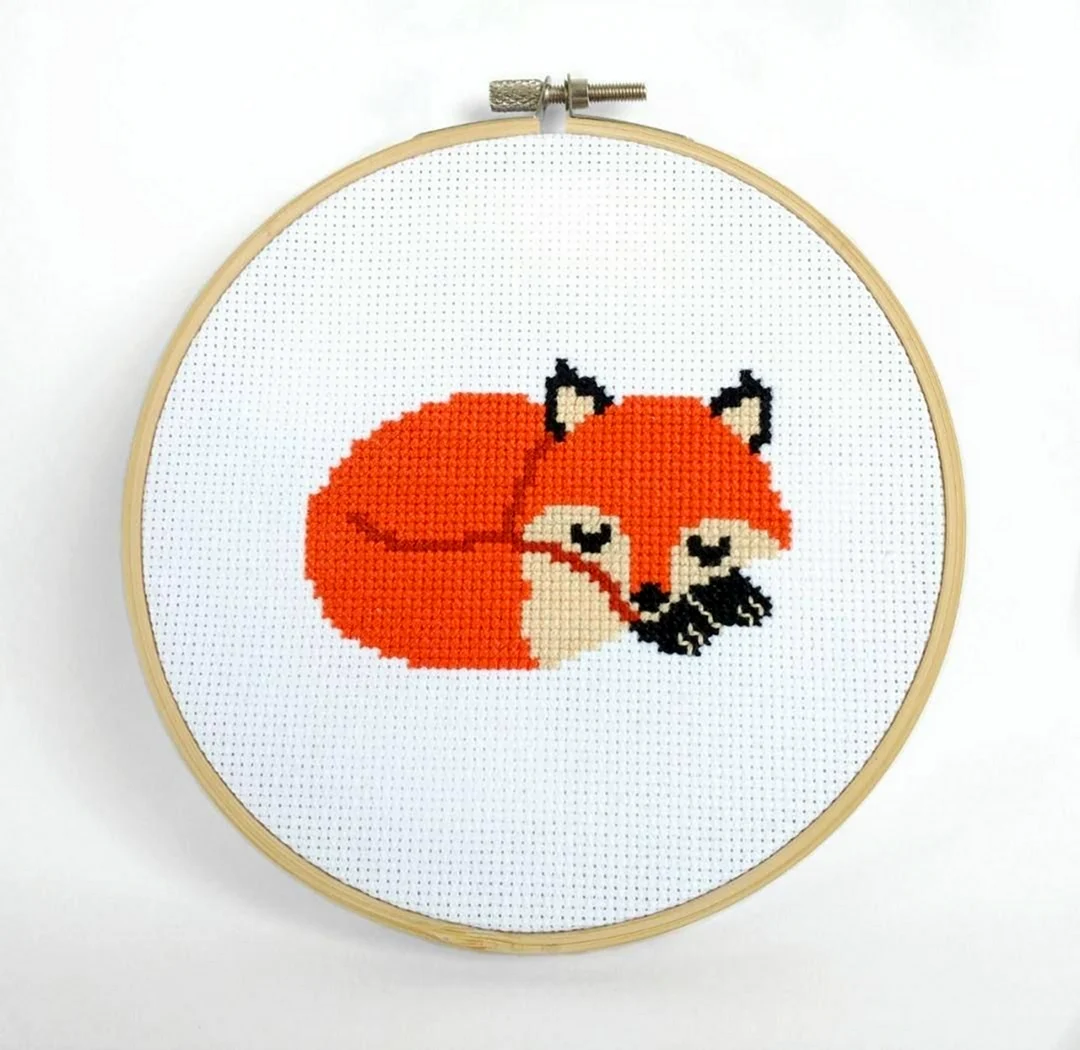 Cross Stitch Fox вышивка