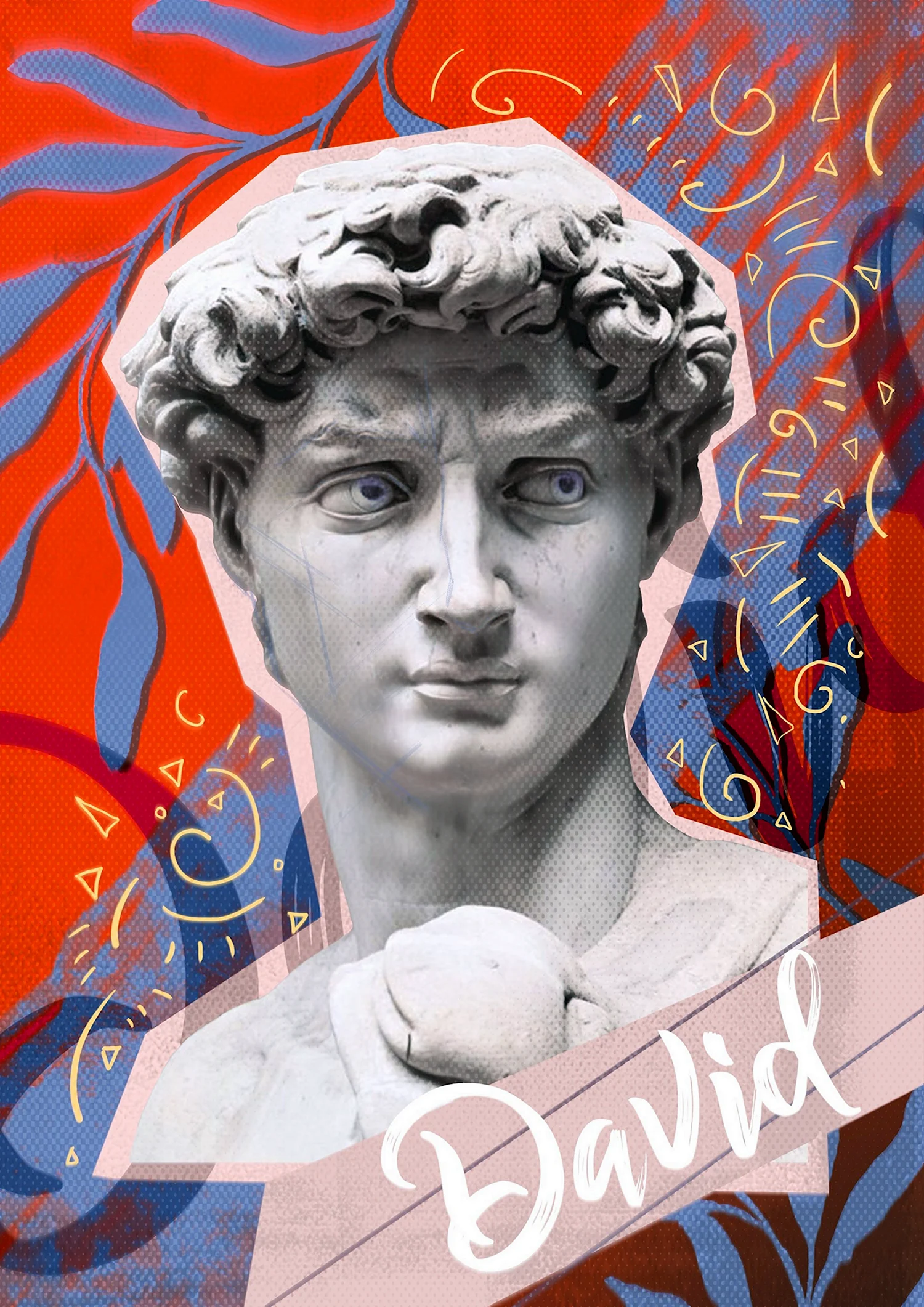 Давид Микеланджело скульптура Постер