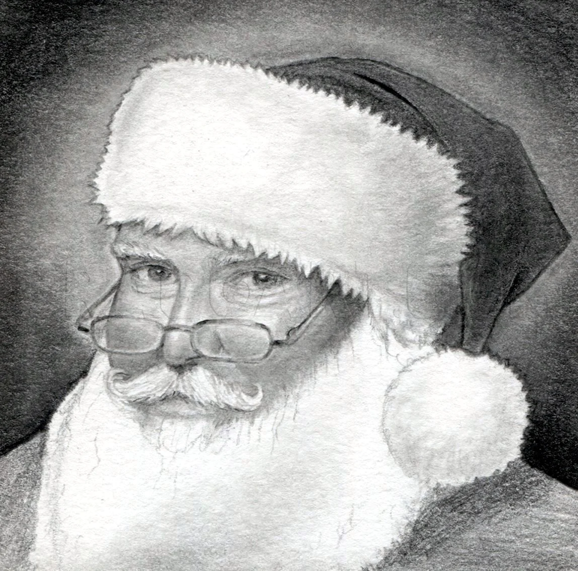Дед Мороз карандашом
