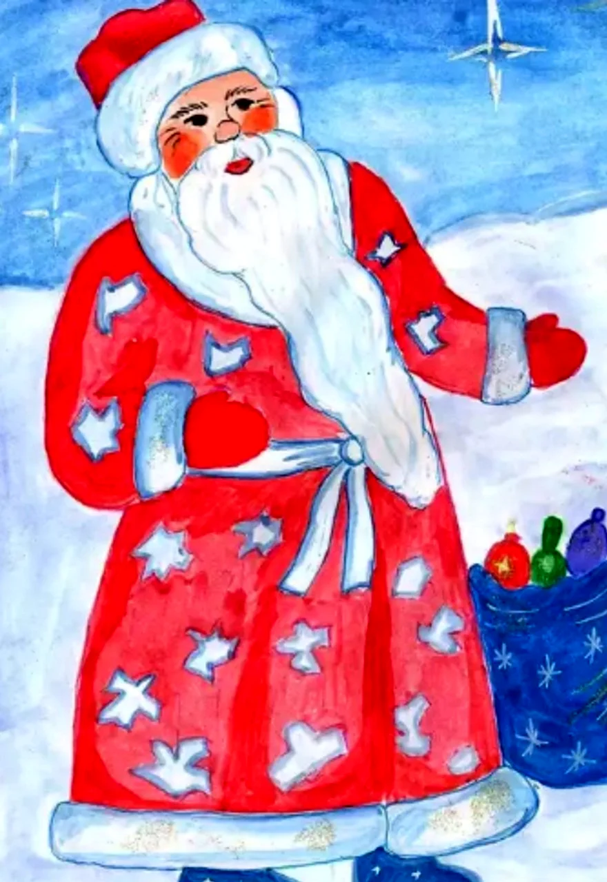Дед Мороз рисунок