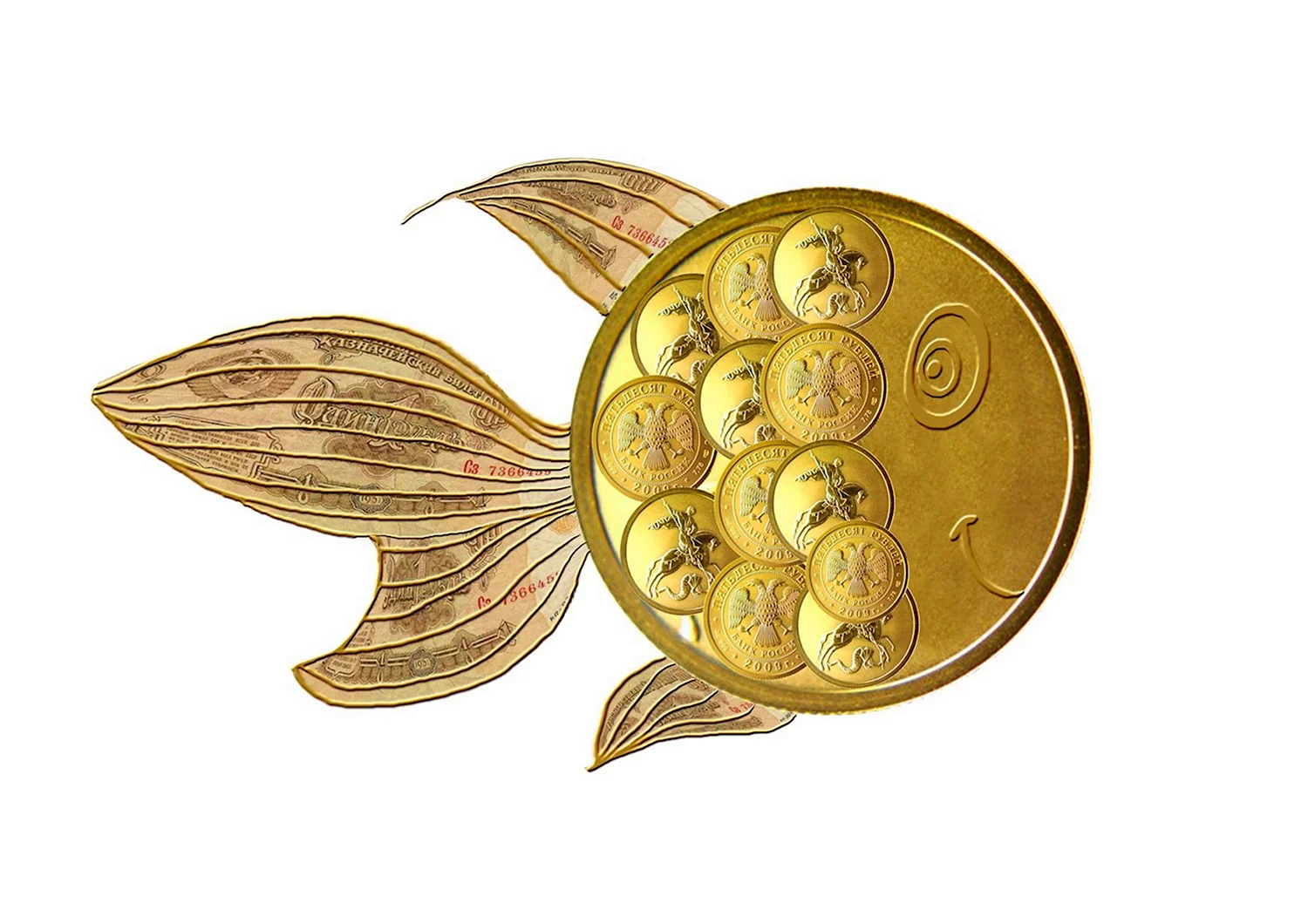 Денежный амулет Золотая рыбка