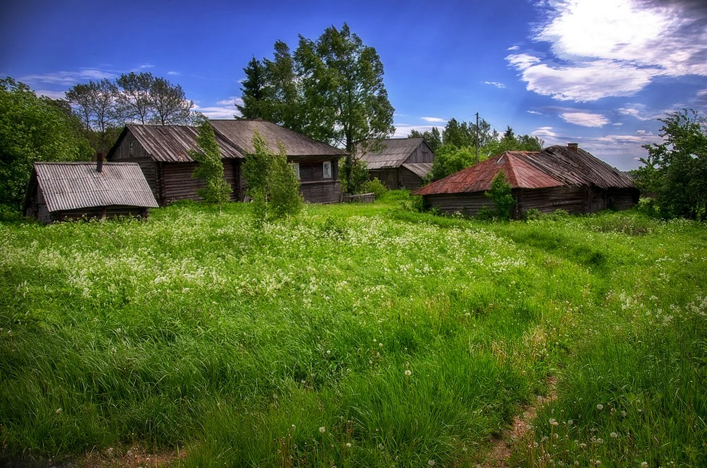 Деревня заводь Краснобаковского района