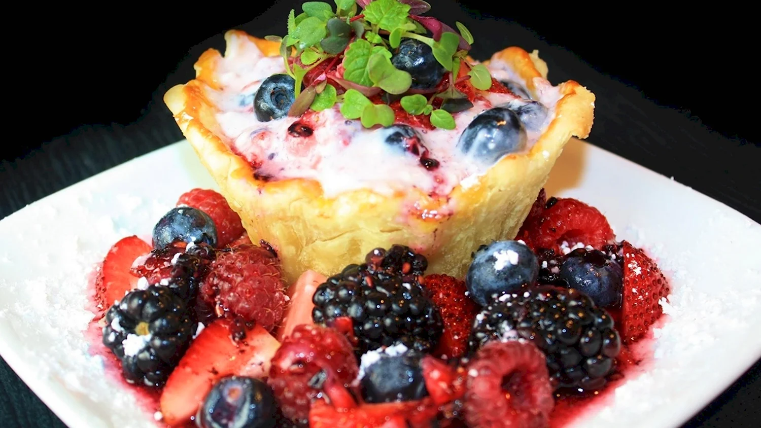 Десерты с ягодами и фруктами
