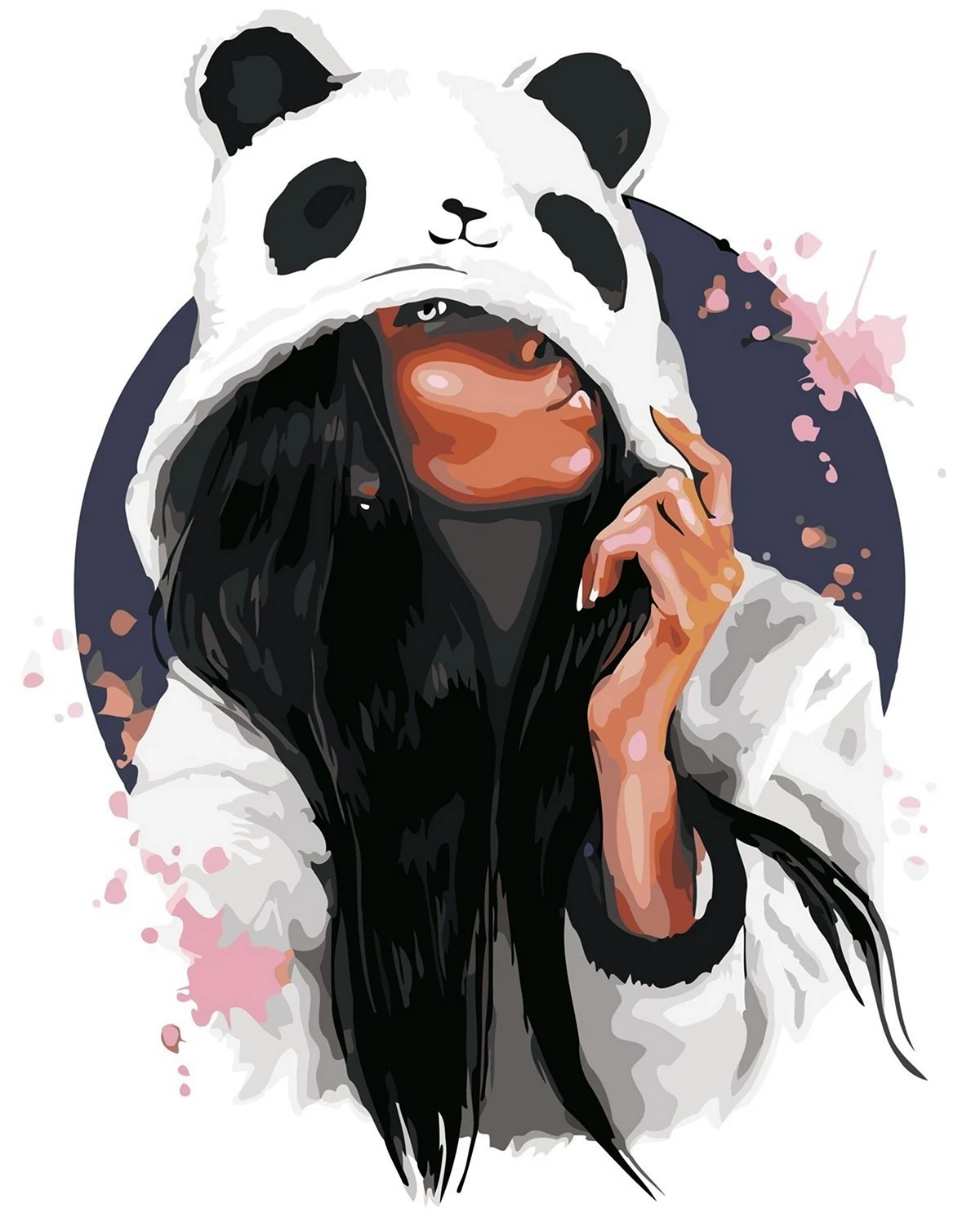 Девушка в костюме панды