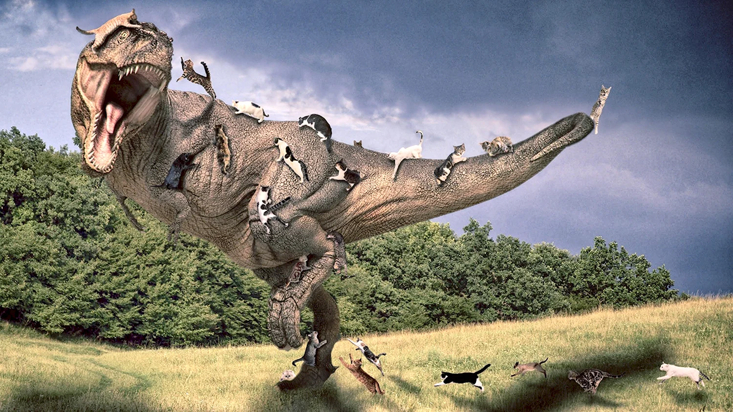 Динозавр атакующий Тирекс