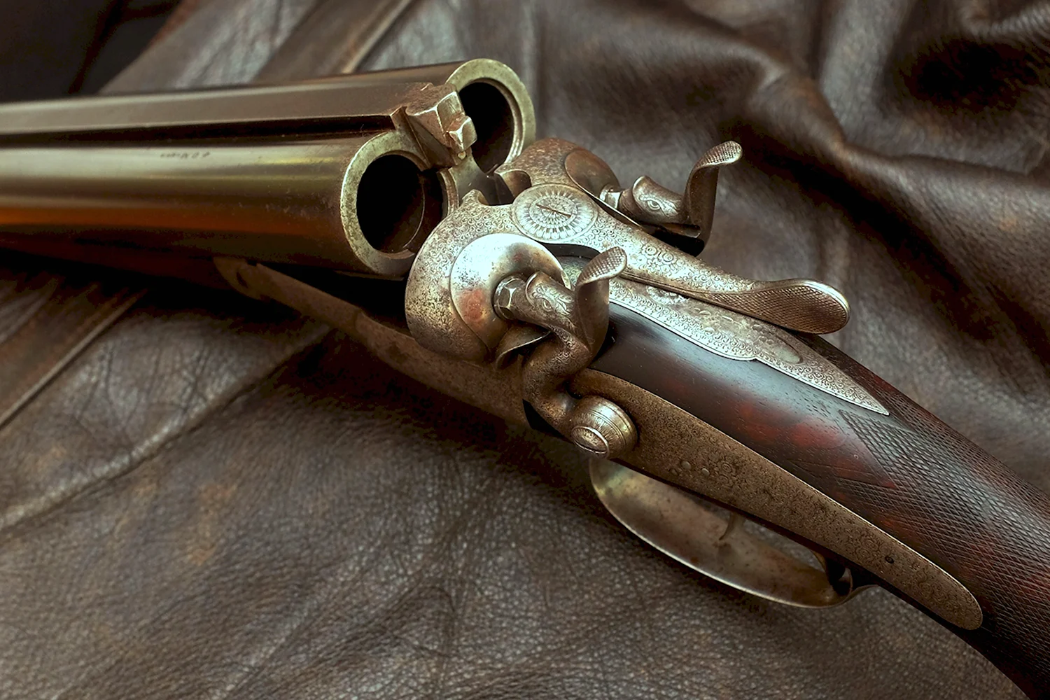 Двустволка охотничье ружьё 19 века