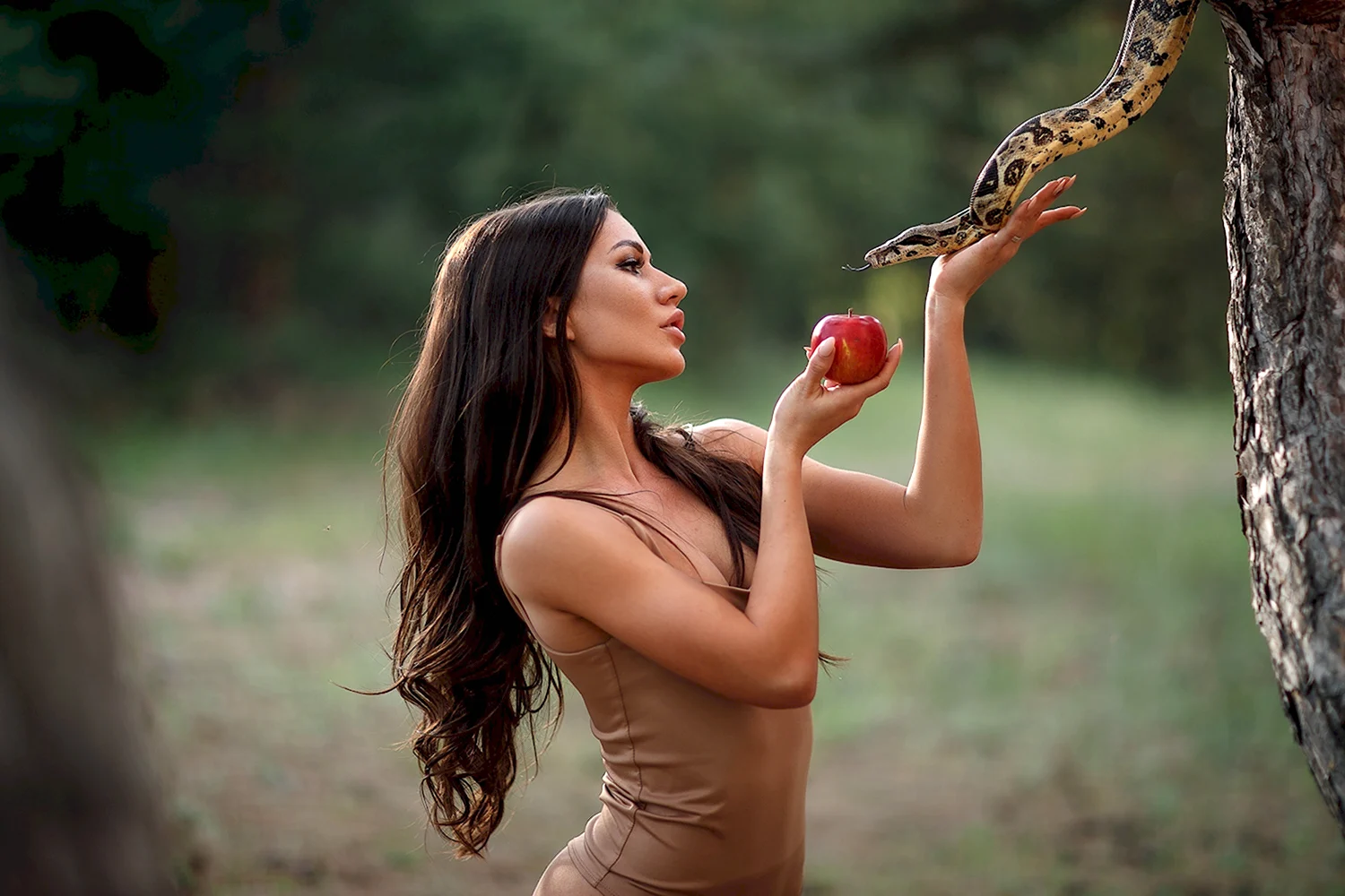 Ева змей искуситель яблоко