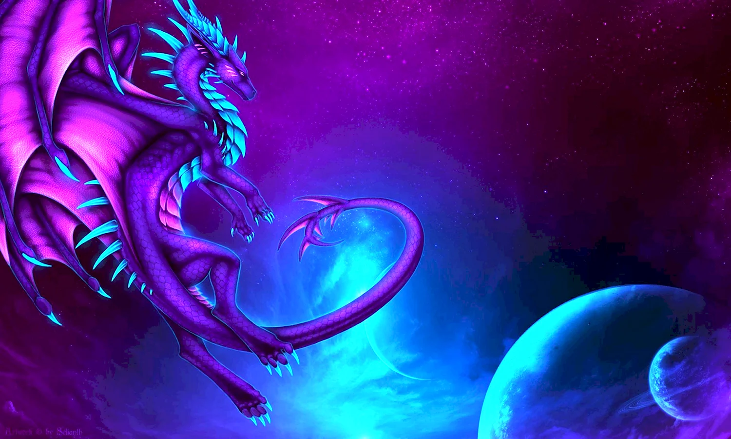 Фиолетовый дракон близард