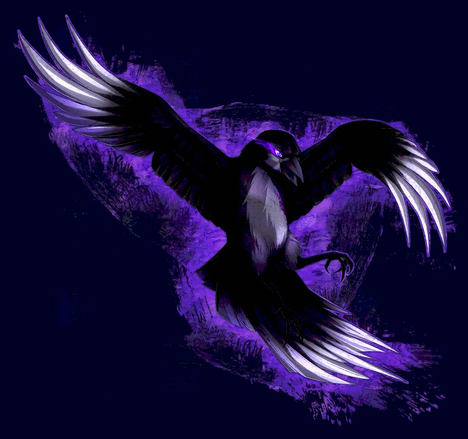 Фиолетовый ворон