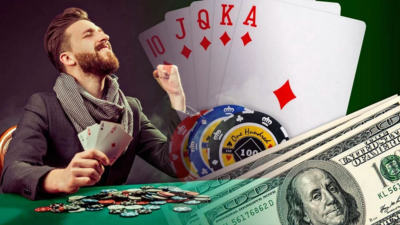 Фишки и деньги Покер