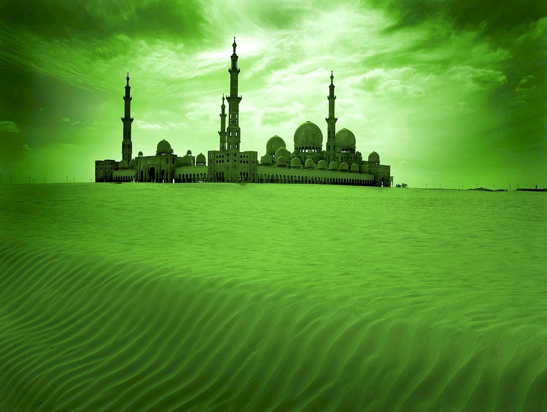 Зеленый исламский фон (75 фото)