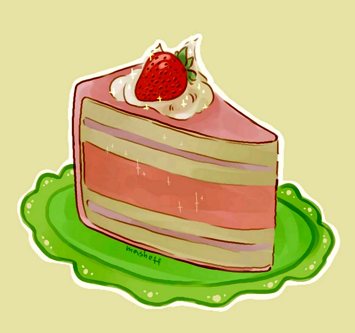 Рисунки торта для срисовки (70 картинок) ✏