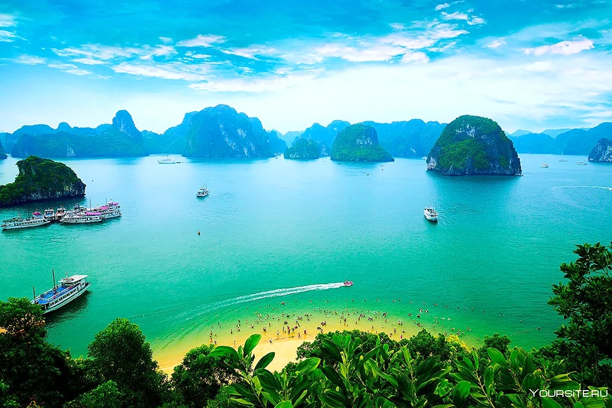 Фотообои залив в вьеттнаме