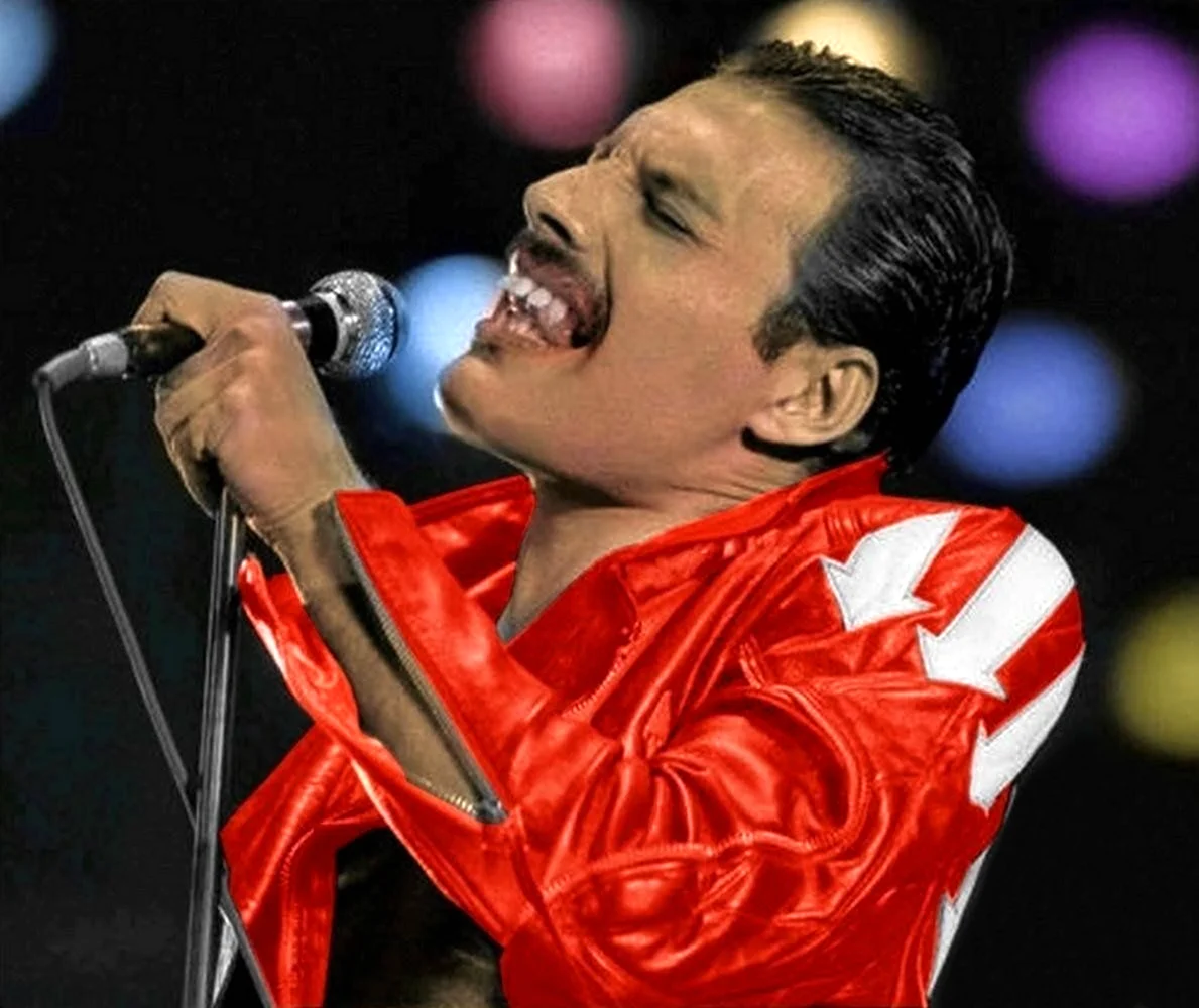 Freddie Mercury in Red