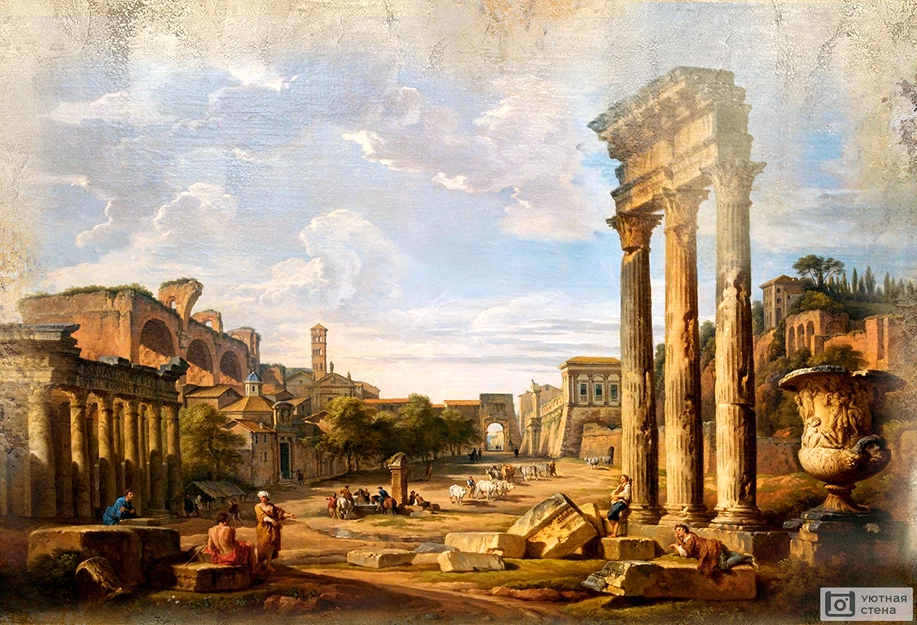Фрески классический пейзаж Рим