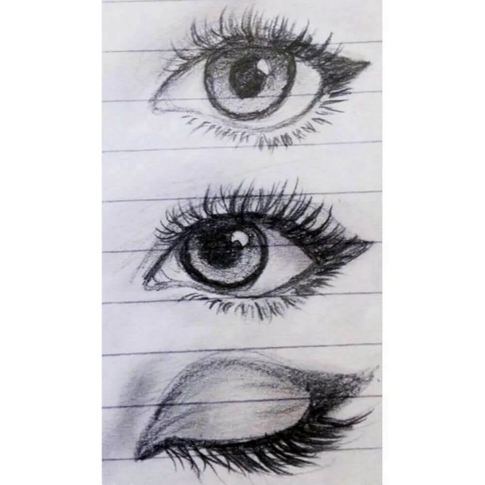 Глаза карандашом для начинающих