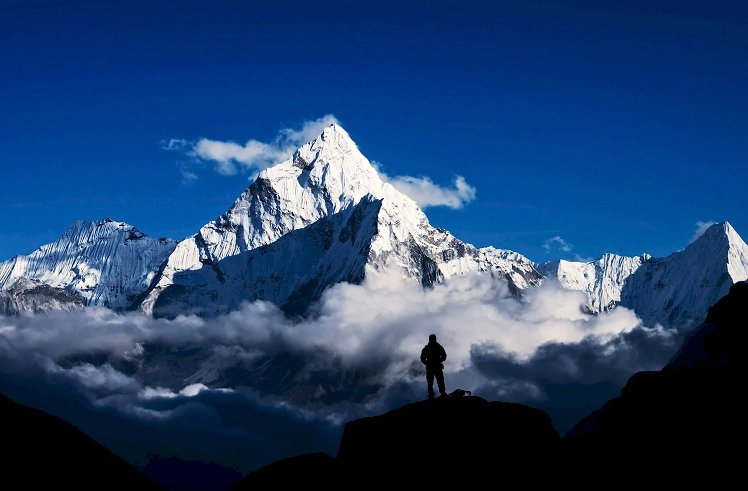 Гора Эверест Джомолунгма. Гималаи