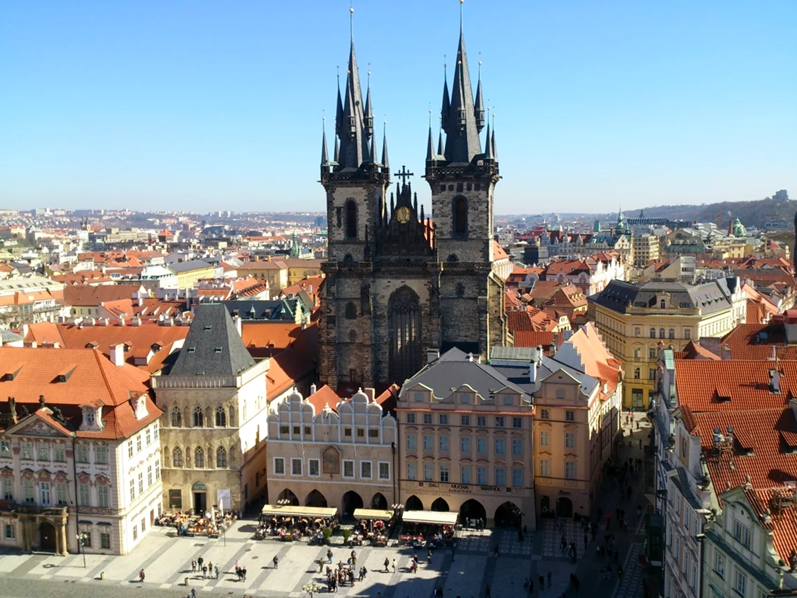 Город Прага Староместская ратуша