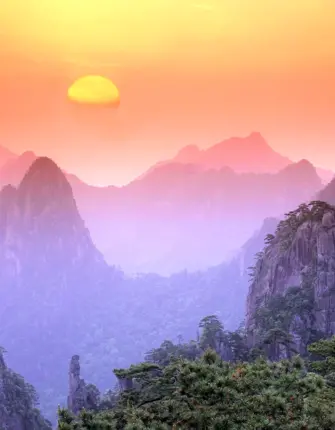 Горы Хуаншань Китай