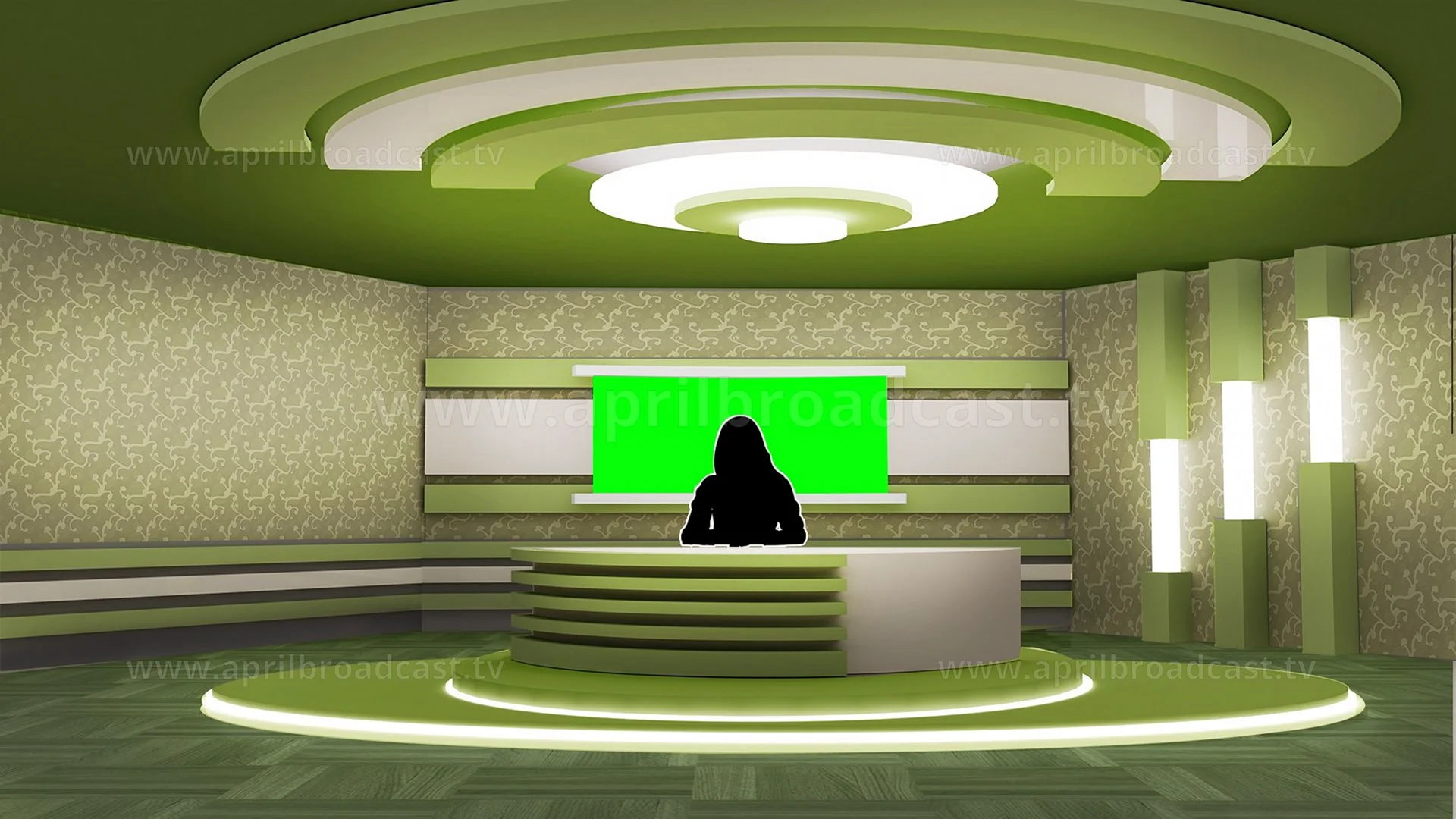 Green Screen News Studio
