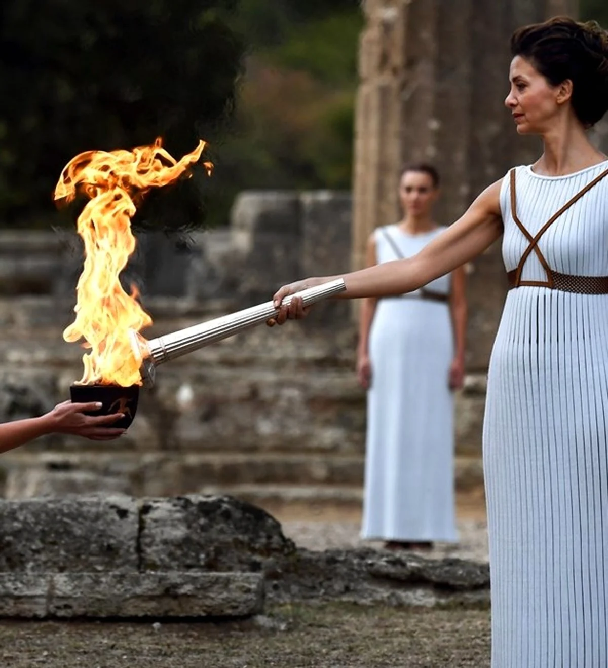 Греция Олимп зажжение огня