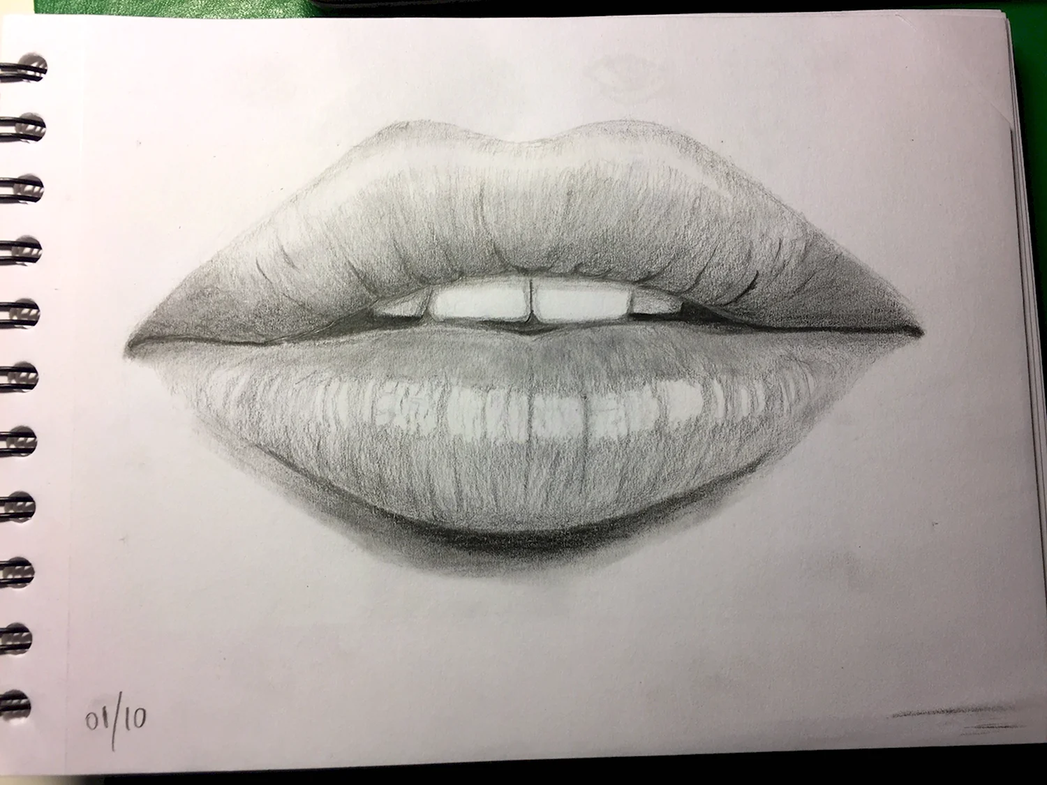 Рисунки для срисовки губы легкие поэтапно (70 фото) ✏