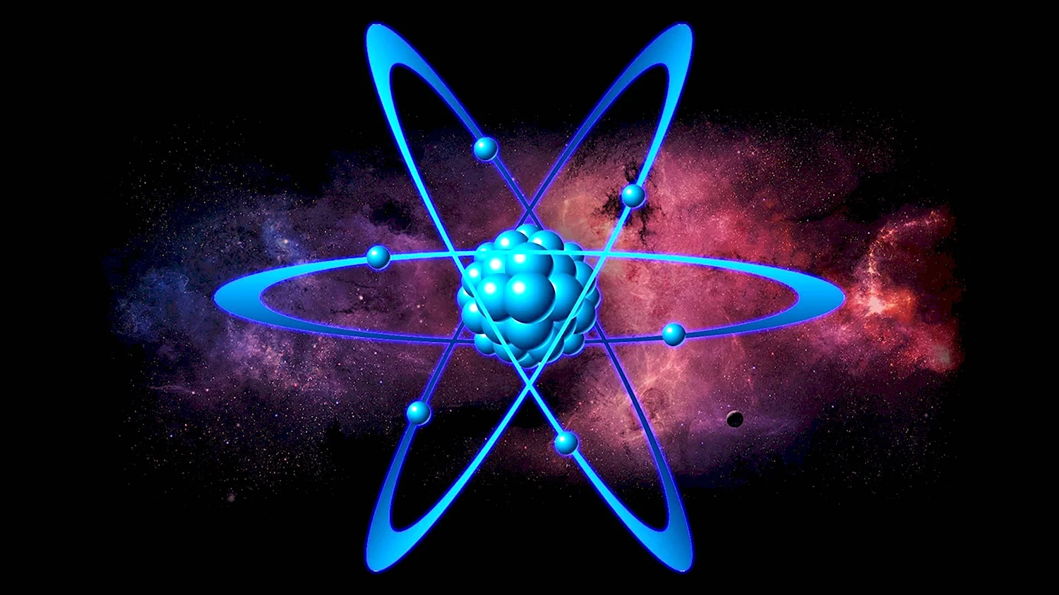 Ядро и электроны в атоме